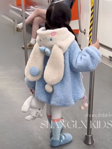 Áo Khoác Len Dày Cho Bé Gái Mùa Thu Đông Áo Khoác Thời Trang Trẻ Em Áo Khoác Lông Cừu Hạt Cho Bé Gái Áo Khoác Ngoài Cho Bé Gái