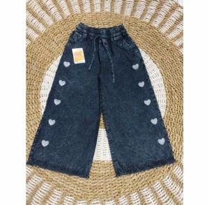 Terlanjur Murah !! Celana kulot anak love kekinian terlaris dan termurah bahan jeans anti kusut