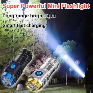 Rechargable Flashlight Mini Led Torchlight Waterproof Portabletorch Ultra Bright For Night Camping Hiking