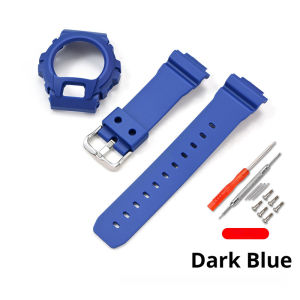 Resin Watch Strap Bezel for Casio G-SHOCK DW-6900 DW-6600 DW-3230 Men Sport Waterproof TPU Rubber Protective Case Watch Band