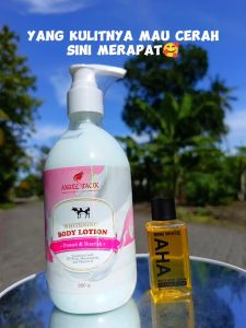 Paket Angel Tacik Body Lotion + Mimi Precious AHA Original / Membantu Mencerahkan Kulit Tubuh / Paket AHA Body Serum Viral [NASA Shop]