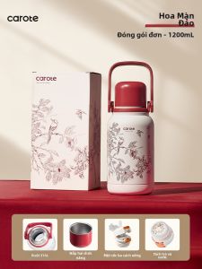 CAROTE | Bình Giữ Nhiệt Dung Tích Lớn Màu Đỏ
