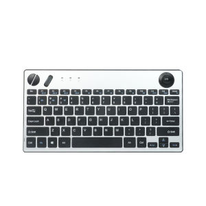 JOMAA | Bluetooth Wireless Trackball Keyboard with Multimedia Keys Silent for Office