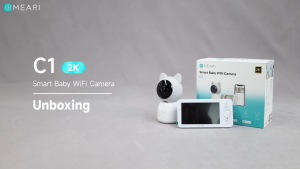 Meari C1 3MP 2K Indoor 360° PTZ  Smart Baby Wifi CCTV Camera Night Vision free cloud storage Supported