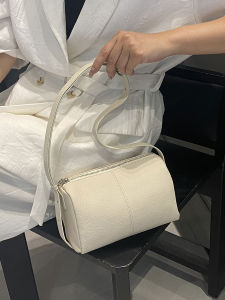 Genuine Leather Pillow Shaped Crossbody Bag for Women Single Shoulder Bag British Style Casual Pure Color Autumn Winter New Arrival