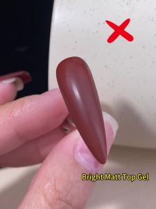 RSNAIL 10g Velvet Matte Top Coat Gel Nail Polish UV Gel Soak Off Semi-Permanent Varnish Clear Matte Top Coat Nail Art Lacquer