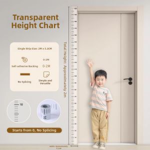 Removable Non-marking Transparent Height Measurement Sticker