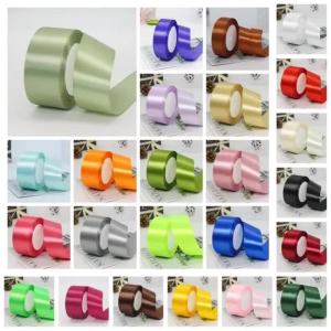 25yards/roll 40mm Satin Ribbons Wedding Birthday Party Decoration Handmade DIY Bow Craft Ribbons Clothing Fabric Supplies 4cm