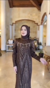 COD Leona Dress Velvet apk Brokat Payet Dress Kondangan Dres Dewasa Terbaru 2025 Dress Lebaran Viral