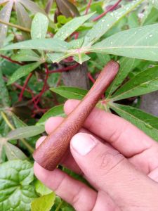 Pipa cangklong kayu gali kelor serat emas 8cm