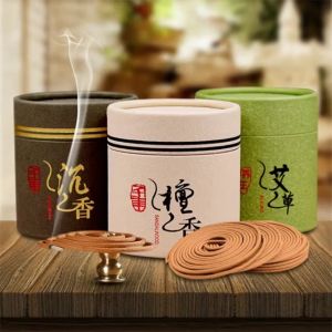 48Pcs 4 hours Natural Incense Incense Coil Wormwood Sandalwood Joss Stick Incense Burner Agarwood Incense Stick Holder 4小时盘香 天然熏香 檀香 沉香 艾草 驱蚊香 礼佛香