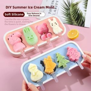 ZHUOLESHI | Easy-release Food-grade Silicone Homemade Ice Cream Mold