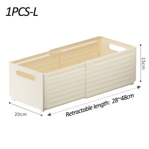 Telescopic Folding Clothing Storage Box Drawer Organizer Stackable Space Saving Classification Storage Box Desktop Storage Box