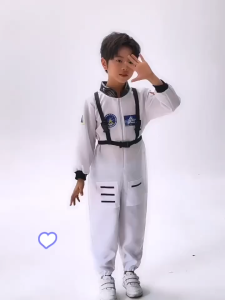 Astronaut Costume For Kids Boys Girl Spaceman Jumpsuit Halloween Cosplay Christmas Birthday Party