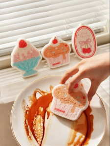 MODERN SWEETHOME | Wood Pulp Dish Sponge Baby Friendly Pot and Pan Scrubber