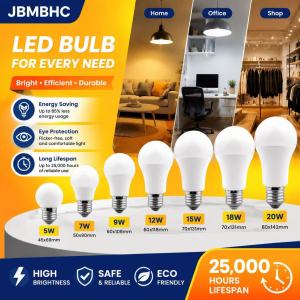 JBMBHC Super Bright E27 LED Bulb 220V Energy Saving Light No Flicker Corn Lamp AC 220V-240V for Hallway Staircase Garage