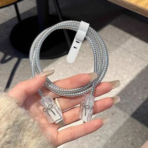 Silver Foil Apple 16 Charger Protector Creamy Glue Suitable for Apple 20/18W Data Cable Biter Tool Digital Accessories