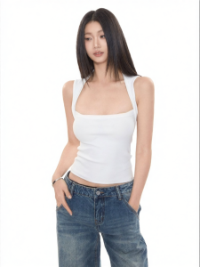 withmin | Áo Thun Ôm Body Không Tay Dây Đeo Mùa Hè