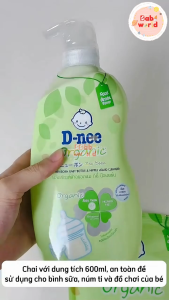 Nước Rửa Bình Dnee Thái Lan Cho Bé An Toàn Dịu Nhẹ Khử Sạch Cặn Sữa Với Công Thức Tự Nhiên Không Paraben Rửa Được Rau Củ Quả và Đồ Chơi