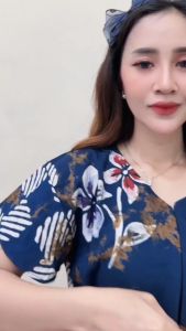 Daster Inara Batik Cap Rayon Grade A & Busui Resleting Depan