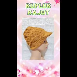 Kerpus Ciput Topi Nenek Kupluk Rajut Hijab Instan Umroh Haji