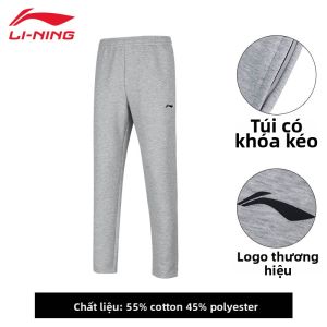 Quần thể thao nam Li-Ning thoải mái thoáng khí đa năng dáng rộng ống đứng