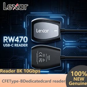 Lexar | Lexar UHS-II Dual-Slot Reader USB 3.2 Type-C Supports SD/microSD 312MB/s Fast Reading Portable Adapter for Desktop and Laptop