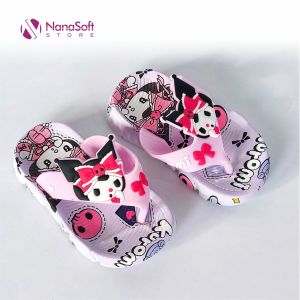 Sandal Jepit Anak Perempuan Kuromi Lucu Bahan Empuk Anti Licin Non Slip Baru Murah Viral Terbaru