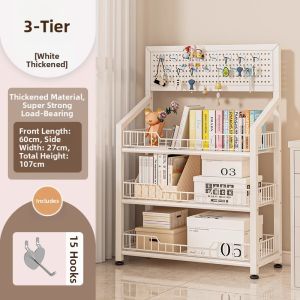 Wall-mounted Movable Multifunctional Bookshelf Ironware