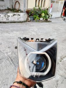 lampu beat injeksi ESP 2015/2013 set biled projector 25inch IPLED IPCHAR Vinyx P2 plus RGB Bluetooth reflektor lampu depan beat 2015 2013 set lampu biled lampu depan beat