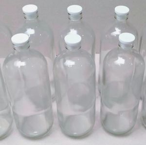 PAKET EKONOMIS 12 PCS BOTOL KACA 1 LITER//BOTOL BENSIN//BOTOL JUS//BOTOL JAMU