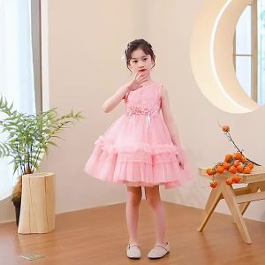 Váy Công Chúa Cho Bé Gái Váy Dự Tiệc Cho Trẻ Em Váy Cưới Cho Bé Gái Váy Mùa Hè Cho Bé Gái Váy Chữ a Bằng Polyester