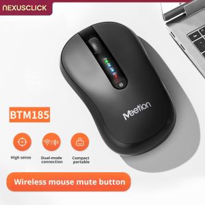 NexusClick Dual Mode 2.4G Bluetooth Wireless MouseMute Click Rechargeable Ergonomic Adjustable DPI Portable Computer Home Mice