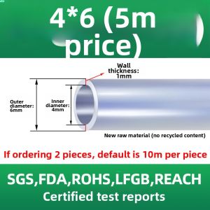 TEKANAI | Transparent Silicone Flexible Hose For Aquarium Filter Oxygen Pump