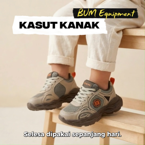 BUM Equipment Kids Shoe CSY625/CSY626 Brown/Pink- Kasut Kanak-Kanak Kasual Ringan Selesa Sneakers