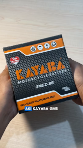Aki Motor KAYABA GM5Z-3B AKI KERING MOTOR MIO SPORTY SUPRA X LEGENDA SUPRA FIT SHOGUN ASTREA MEGAPRO NEOTECH MEGAPRO PRIMUS BLITZ CEVIRA SPIKE SMASH SATRIA 120R TITAN FWN 115 JUPITER Z 135 JUPITER MX 135 - Baterai Motor Tahan Lama Bebas Perawatan
