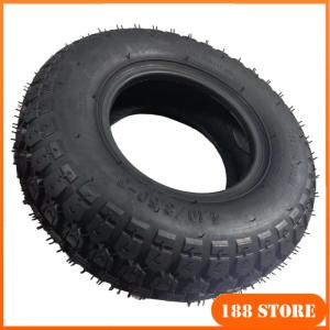 4.10/3.50-6 Tyre 410/350-6 Inner and Outer Tire for Four-Wheeled Senior Mobility Scooter Wheelbarrow E-Bike Lawn Mower