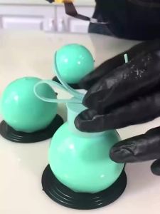 Khuôn Làm Bánh Silicon Hình Cầu Cấp Thực Phẩm Khuôn Mousse Hình Cầu Khay Làm Đá Viên Dụng Cụ Làm Bánh Tráng Miệng Sô Cô La