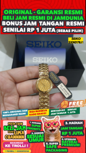 JAM WANITA SEIKO QUARTZ SEIKO SXND78J1 SEIKO SXND78 - WOMEN CT - Gold - Stainless Steel - Dia 2.4 CM. WR 30 Meter Jamdunia / Jam dunia JD18 # JAM TANGAN WANITA JAM WANITA JAM TANGAN ANTI AIR # Seiko SEIKO SXND78 SXND 78 J1 SXND 78J1 J 1 S003