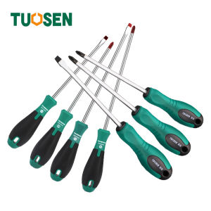 Bộ 4 chiếc tô vít 1 đầu mũi cộng và mũi dẹt với từ tính mạnh có đầu mũi chất liệu Đồng S2 - Tuosen (lưu ý 2 lựa chọn)