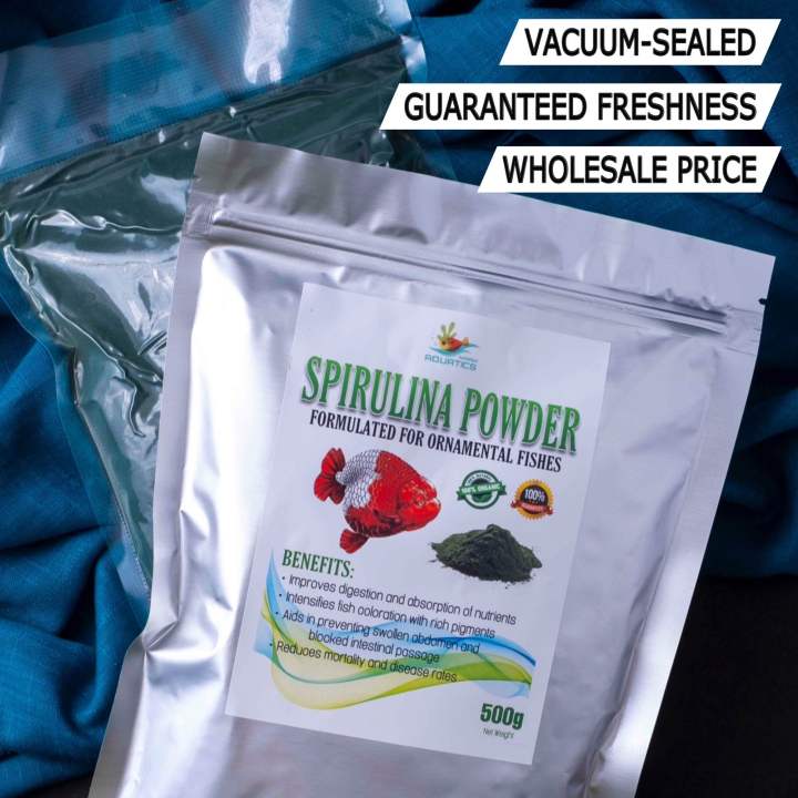 Spirulina Powder for Fish 500g Fish Bai Hulx Saki Hikari Astaxanthin