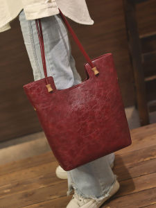 MINGYANA | Premium Red Women Tote Bag Large Capacity