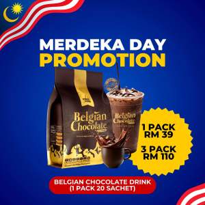 CHOCO ALBAB BELGIAN CHOCOLATE DRINK NO SUGAR PENGGANTI MILO & NESCAFE