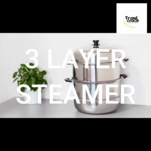 Multi 3 Tier Layer Stainless Steel Steamer For Puto Siomai Cookware Home Kitchen