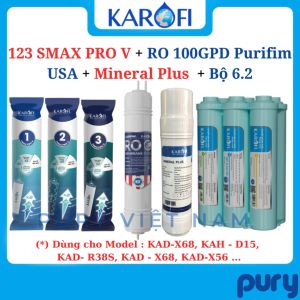 Bộ 11 lõi lọc nước Karofi cho KAD-X68 KAH - D15 KAD- R38S KAD - X68 KAD-X56 ...- Hàng chính hãng