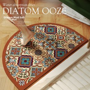 Silica Mud Water Absorbing Anti-slip Bath Mat