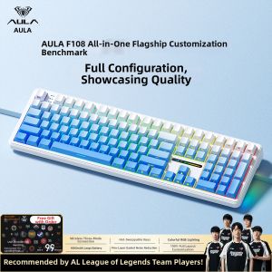 AULA | Customized Three-Mode Bluetooth Wireless Mechanical Keyboard Gaming & Office