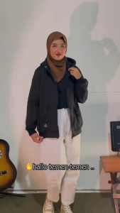 LinkaweOriginal Jaket Sletting Hoodie Wanita