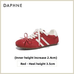 Daphne | Black Breathable Unique Thick Sole Casual Sports Shoes