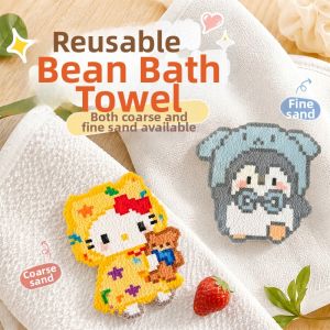 MANDAIYANGGUANG | Cotton Bathing Towel with Coarse Texture Ironing Aid